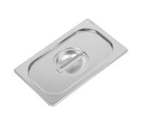 Vogue DW458 Couvercle de poêle en acier inoxydable 304 très résistant 1/4 Gastronorm, 162 mm x 265 mm, argenté
