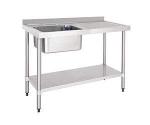 Vogue DY820 304 Égouttoir simple en acier inoxydable pour évier droit, 1000 mm