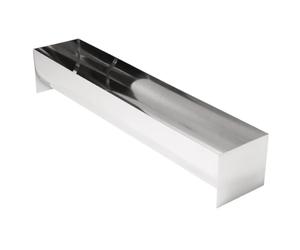 Vogue E581 Grand mouleà terrine en forme de U en acier inoxydable Argenté 90 x 500 x 100 mm