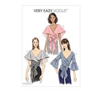 Vogue Ensemble de patrons de couture en papier, uni, taille 6-50