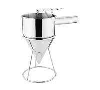 Vogue Entonnoir à piston en acier inoxydable 1,3 litre, fourni avec support, usage professionnel et domestique, GG759