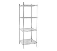 Tour de Rangement hauteur 1.83m - 4 Niveaux - Vogue - Zinc galvanisé150610 inox