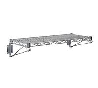 Vogue Étagère murale en fil d'acier 1220 mm, acier chromé, taille : 1220 (L) x 360 (P) mm, charge maximale : 30 kg, U202