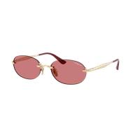 VOGUE EYEWEAR Femme VOGUE EYEWEAR VO4342S 848/75 Lunettes de soleil Métal Or Rouge Ronde Normale