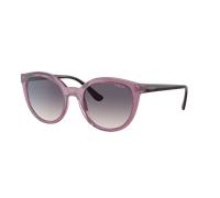 Vogue Eyewear Femme Sunglass VO5427S - Couleur du Monture: Transparent Pourpre, Couleur de Lentille: Gris foncé dégradé Rose