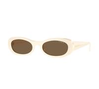 VOGUE EYEWEAR Femme VOGUE EYEWEAR VO5582S 316773 Lunettes de soleil Acétate Blanc Marron Ronde Normale