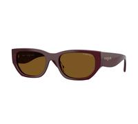 Vogue Eyewear Femme Sunglass VO5586S - Couleur du Monture: Bordeaux intégral, Couleur de Lentille: Marron foncé Polarisé