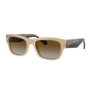 Vogue Eyewear Homme Sunglass VO5530S - Couleur du Monture: Beige opalescent, Couleur de Lentille: Brun dégradé polarisé