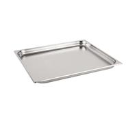 Vogue Gastronorm Poêle 2/1 en acier inoxydable 40 mm de profondeur