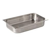Vogue Gastronorm Poêle perforée en acier inoxydable 200 mm de profondeur