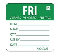Vogue GH355 Rouleau de 250 étiquettes de Friday Dissolvable Vert
