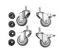 Vogue HC847 Lot de 4 roulettes pour table en acier inoxydable