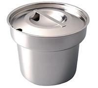 Vogue K081 Marie Casserole avec couvercle en acier inoxydable Argenté 7 pintes