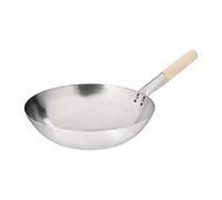 Vogue Wok conique en acier doux K299 avec base ronde 35,6 cm