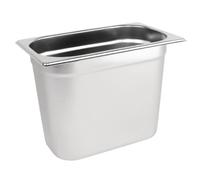 Vogue K823 Poêle en acier inoxydable 1/4 Gastronorm 200 mm