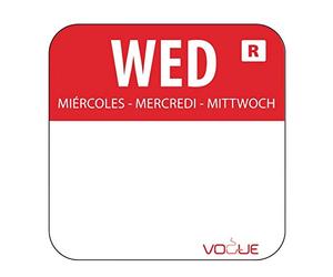 Vogue L933 Lot de 1000 étiquettes alimentaires avec code couleur