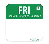 Ustensile de cuisine Vogue Etiquettes alimentaires code couleur vert vendredi 24mm - - Polypropylène24 24