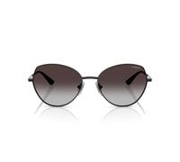 Vogue Lunettes de soleil pour femme, noir, 56