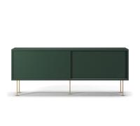 Vogue Meuble TV avec Pieds 136 Vert/Laiton