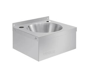 Vogue Mini lave mains en acier inoxydable, taille : 165 (H) x 305 (L) x 268 (P) mm, modèle A, robinets (P090) vendus séparément, P088
