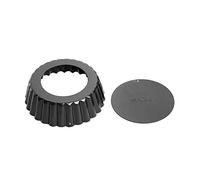 Vogue Moule à quiche cannelé profond anti-adhésif 3 x 10 cm en acier carbone