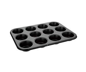 Vogue Mouleà muffins anti-adhésif en acier carbone pour 12 muffins 35 x 27 x 3 cm