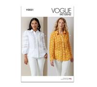 Vogue Paper Pattern V2031H5 Patrons de chemisiers pour femme H5 (34-36-38-40-42)
