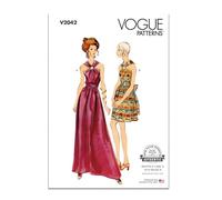 Vogue Paper Pattern V2042B5 Robe en deux longueurs B5 (36-38-40-42-44)