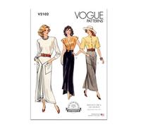 Vogue Paper Patterns V2102H5 Patrons de jupes pour femme Taille 34 à 42