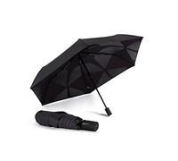 Parapluie pliable VOGUE Magic Easy Fold (plié automatique), avec ouverture et fermeture automatique, tissu 100% Eco Rpet. avec bouteilles en plastique recyclé, Wind Proff avec protection UV (Noir)
