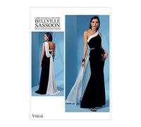 Vogue Pattern V1616 Patron de robe petite pour femme Blanc