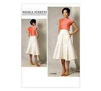 Vogue Patterns 1486, Haut et Jupe pour Femme, Tailles 34-42, Soie, Multicolore, A5 (34-38-40-42)