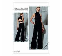 Vogue Patterns 1524 A5 Patrons Jumpsuit Patron de Couture, Multicolore, Tailles 6-14