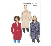 VOGUE PATTERNS, 9133 Y, Veste pour Femme, Taille XS (36-38), Taille Y (X-Small-Small-Medium) US