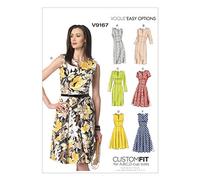 Vogue Patterns 9167, Robe pour Femme, Tailles, Multicolore, A5 (34-36-38-40-42)