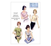 Vogue Patterns 9187 A5, haut pour femme, tailles 34-42, (34-38-38-40)