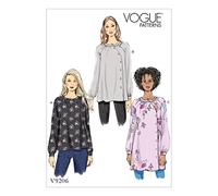 Vogue Patterns 9206 E5 Patrons de Haut et Tunique, Soie, Multicolore, Tailles 14-22