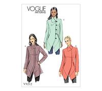 Vogue Patterns 9212 E5 Patrons de Veste, Soie, Multicolore, Tailles 14-22