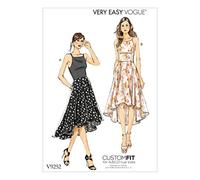 Vogue Patterns 9252 A5, Robe pour Femme, Tailles 34-42, Tissu, Multicolore, 15 x 0,5 x 22 cm