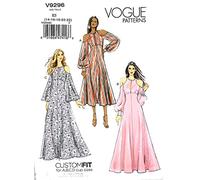 Vogue Patterns Patron de robe 9296 E5, Papier cartonné, Multicolore, 15 x 0,5 x 22 cm