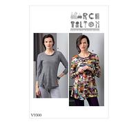Vogue Patterns 9300 Y Haut pour Femme, Soie, Multicolore, 15 x 0.5 x 22 cm