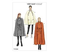 Vogue Patterns Cape et Ceinture pour Femme, Papier, Multicolore, 15 x 0,5 x 22 cm
