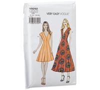 Vogue Patterns Vogue Patron 9292 OS, Veste et Dickie pour Femme Tailles 39-50, Tissu, Multicolore, 15 x 0,5 x 22 cm