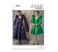 Vogue Patterns Paper Pattern V2048U5 Robe de soirée en deux longueurs U5 (44-46-48-50-52)