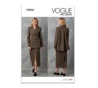 Vogue Patterns Paper Pattern V2056B5 Veste et jupe pour femme B5 (36-38-40-42-44)