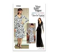Vogue Patterns Paper Pattern V2060B5 Robe portefeuille pour femme portée vers l'avant ou vers l'arrière par Diane Von Furstenberg B5 (36-38-40-42-44)