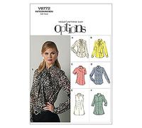Vogue Patterns Patron de Couture, Jersey, Lin, Soie, Mousseline, A5 (34-36-38-40-42)