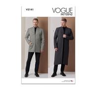 Vogue Patterns Patron de couture V2141BB Veste doublée pour homme 2 longueurs BB (44-46-48-50-52)