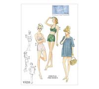 Vogue Patterns Patrons de Soutien-Gorge/Short Textures et de Couleurs, Multicolore, Tailles 14-22