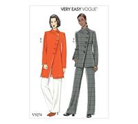 Vogue Patterns Patrons de Veste et Pantalon, Multicolore, Taille 42-22